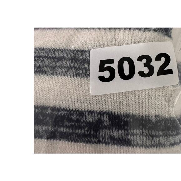 Time and Tru XXL 20 Hacci Knit Blue Cream Stripe Rayon Polyester Blend Top - Picture 10 of 10